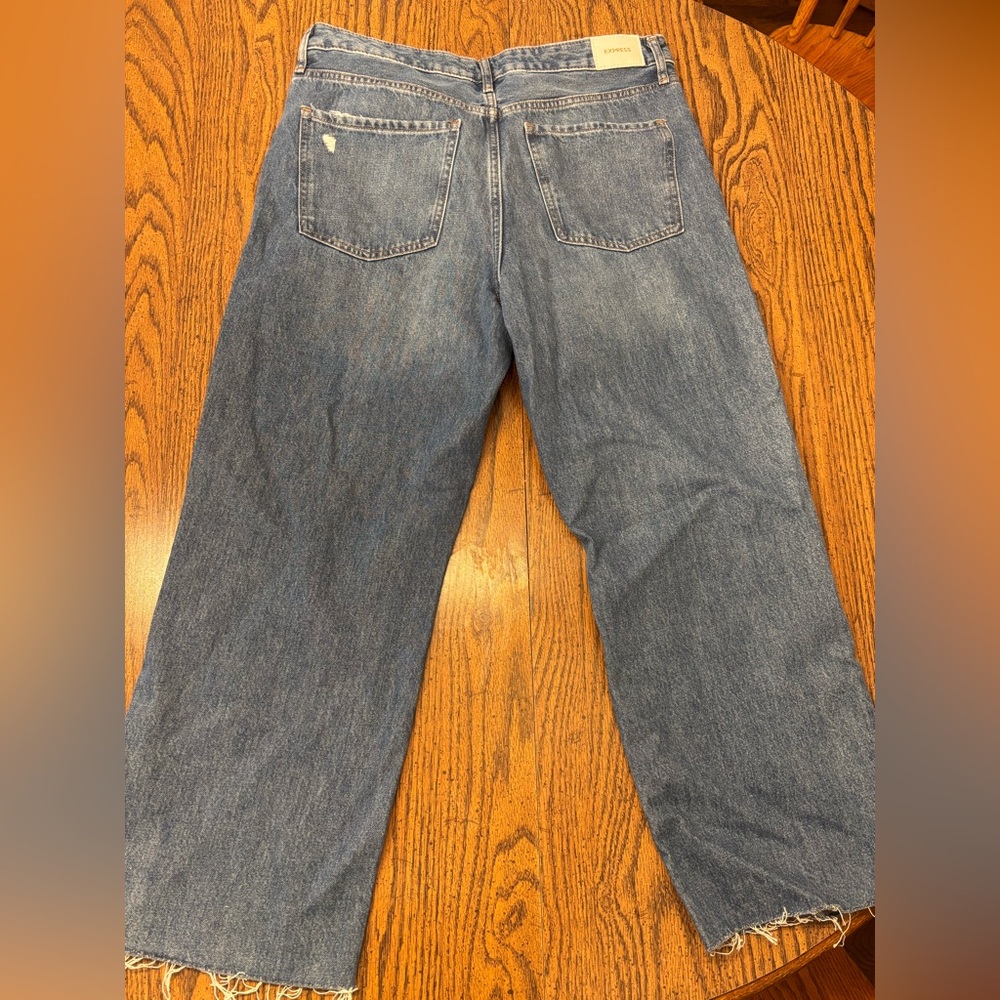 NWT Express Women’s 90’s ankle boot midrise jeans 12R - Picture 4 of 11